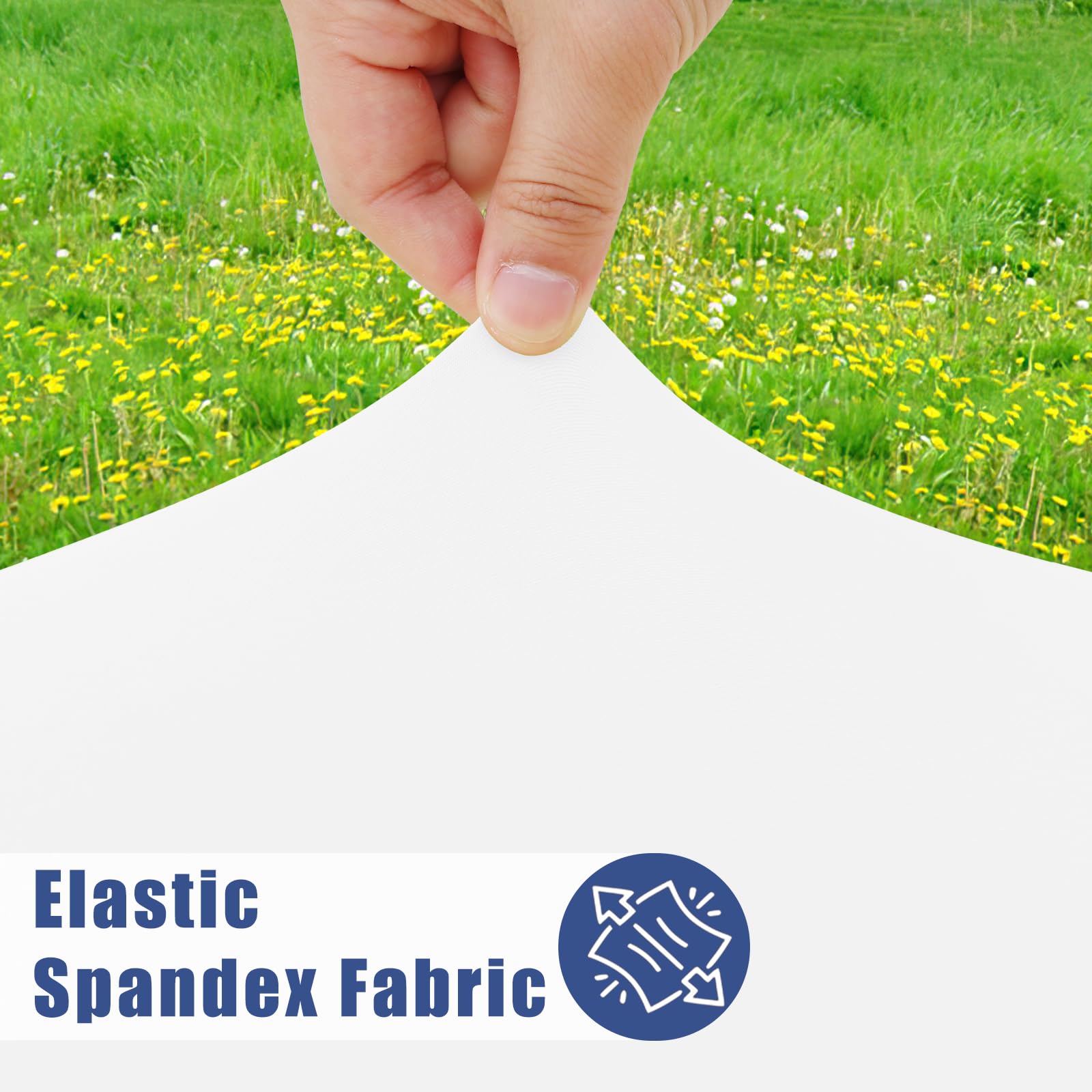 Moosfor detalle de tejido spandex elástico, resistencia y ajuste