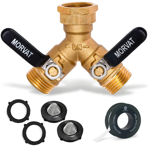 Morvat conector en Y frontal mostrando robustez y durabilidad para mayor confianza