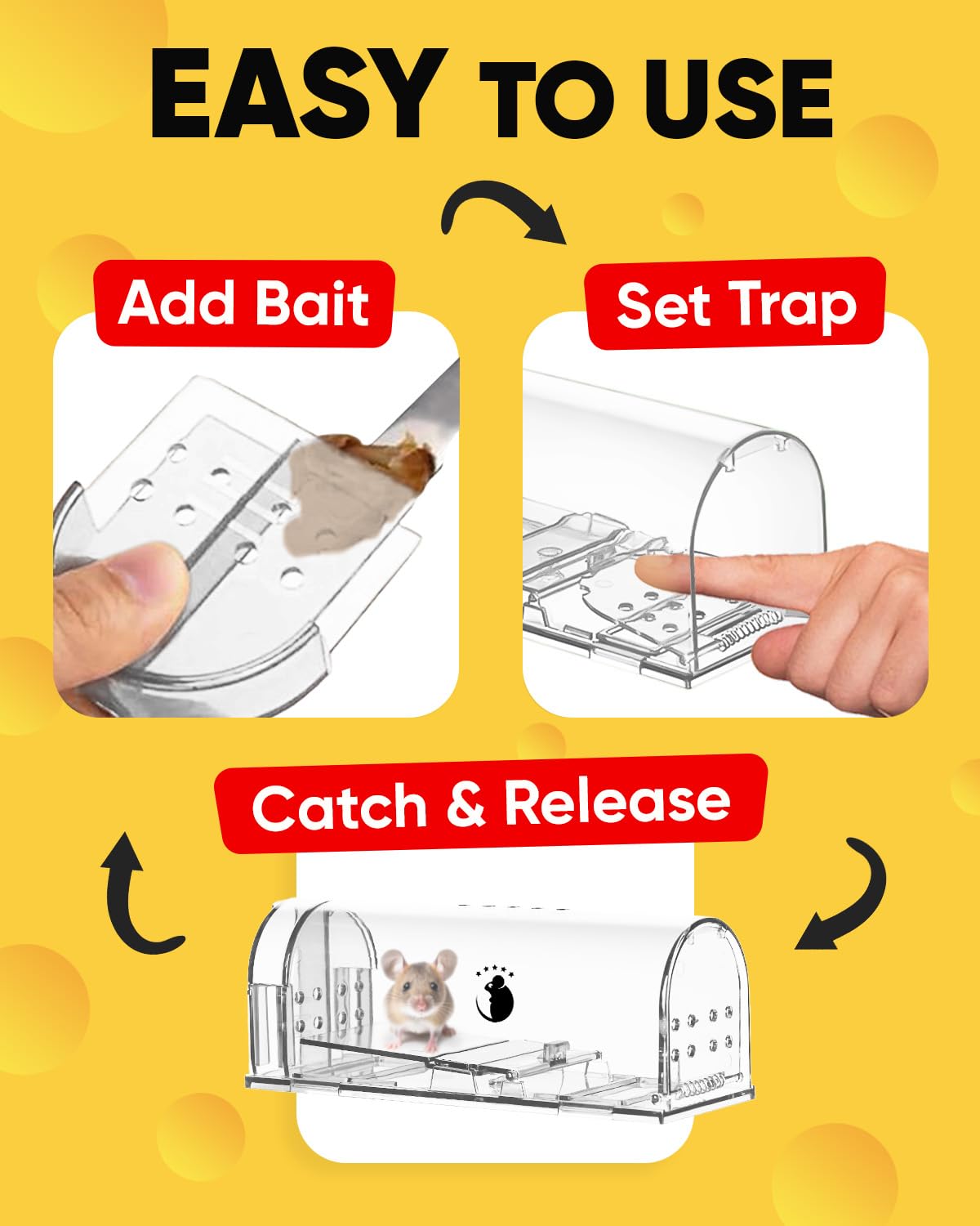 Motel Mouse cepillo de limpieza incluido para mantenimiento y reutilización