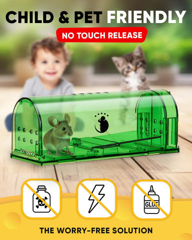 Motel Mouse primer plano de los orificios de ventilación que mejora el bienestar animal