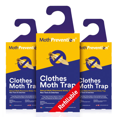 MothPrevention paquete frontal protegiendo ropa fácilmente