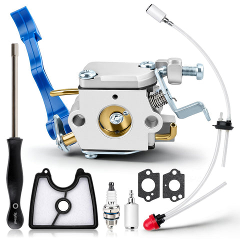 MOTOALL carburador vista frontal compatible con Husqvarna, montaje directo