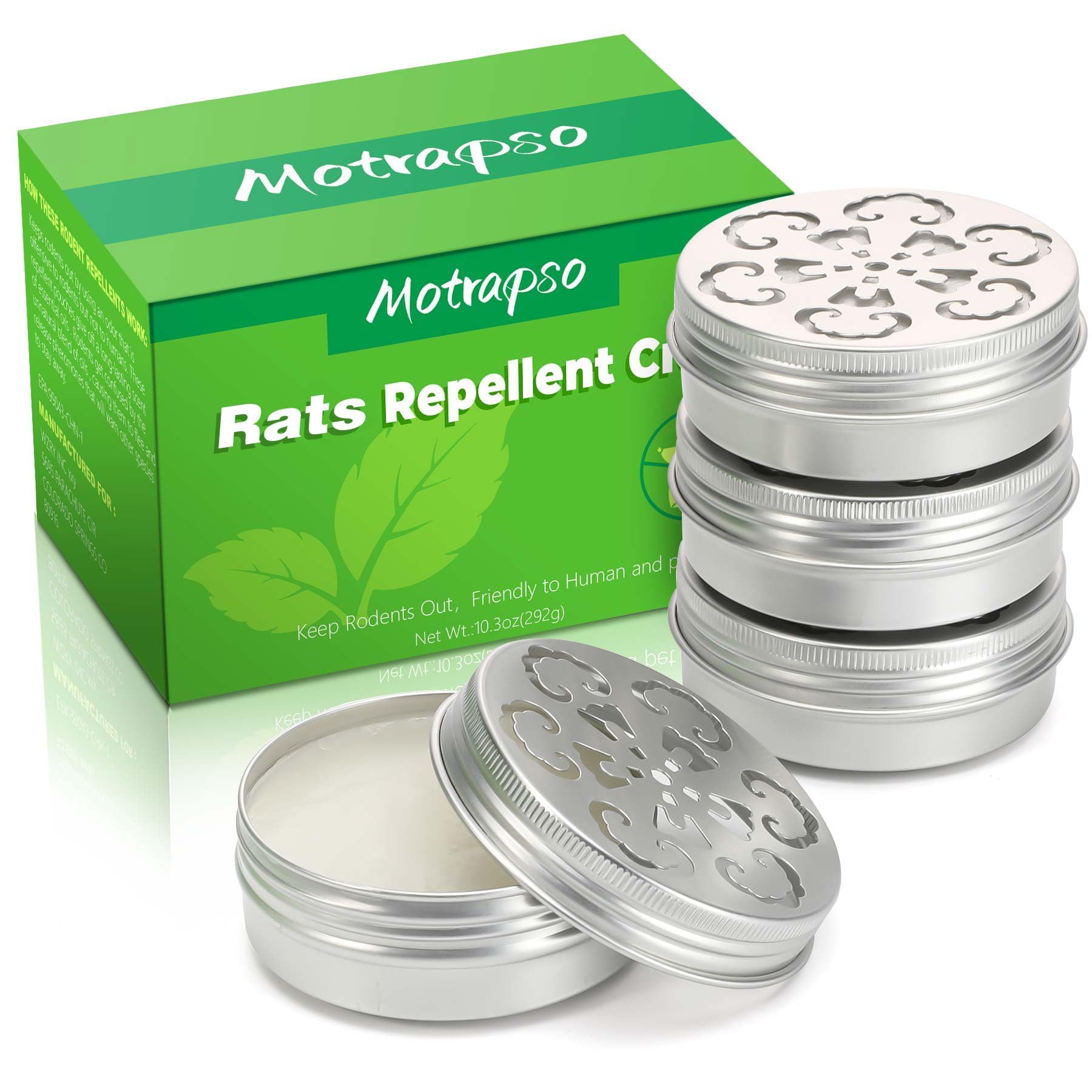 Motrapso envase frontal mostrando diseño y formato, protege sin matar roedores