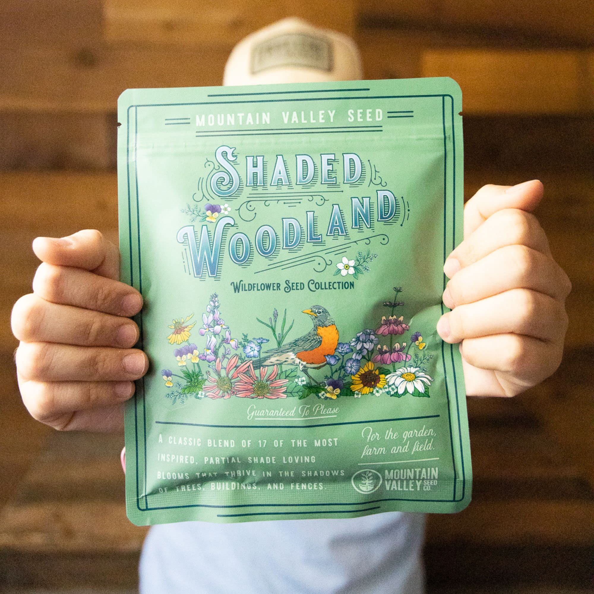 Mountain Valley Seed Co primer plano de textura de semillas, fácil siembra