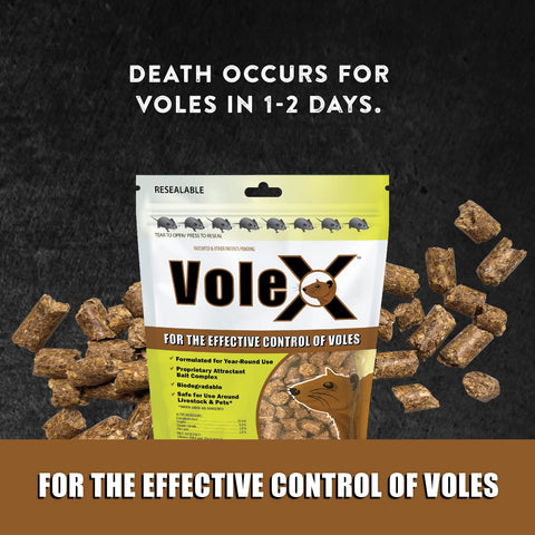 MouseX VoleX textura de pellets naturales para aplicación fácil y precisa