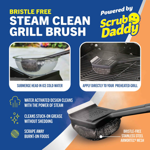 Mr. Bar-B-Q cabeza Scrub Daddy, frega entre rejillas eficazmente