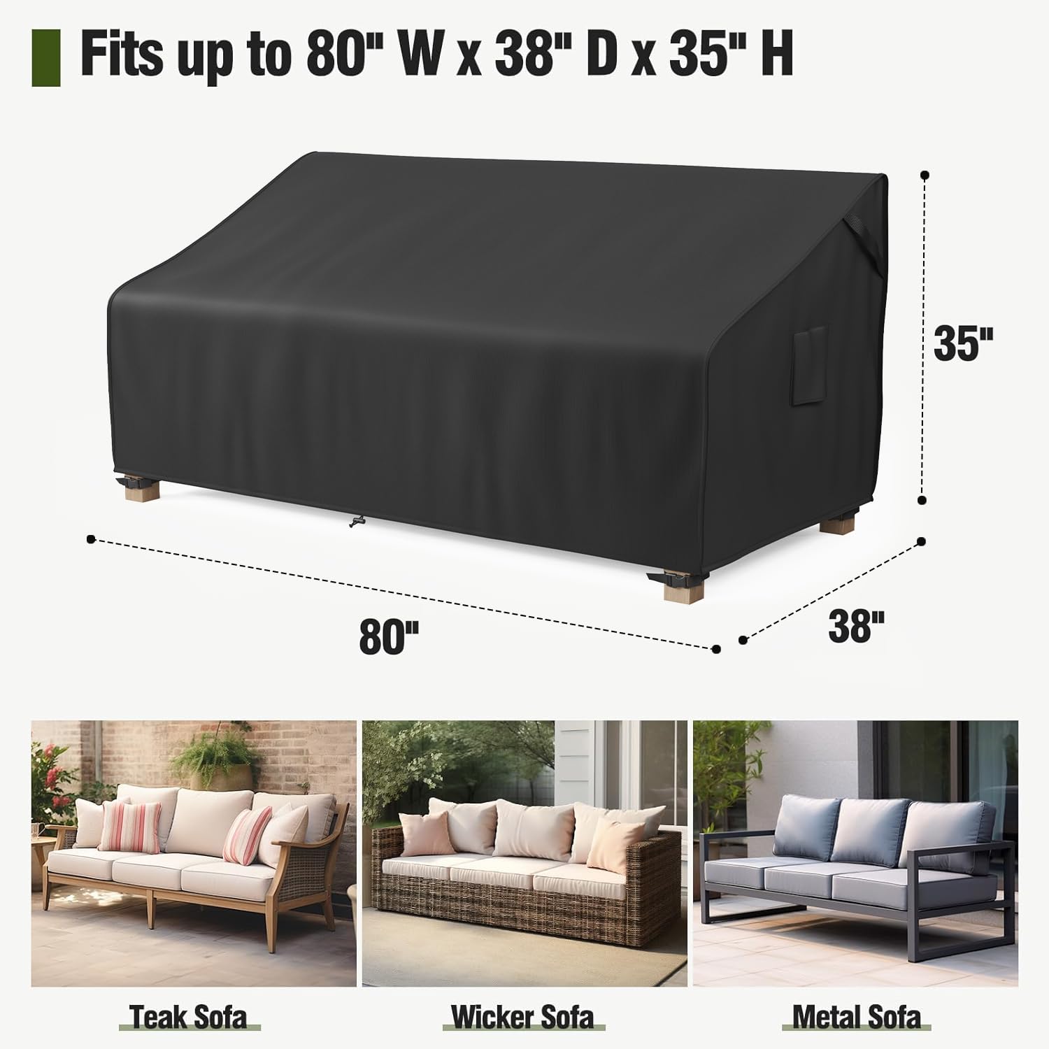 MR. COVER detalle de costura doble mostrando resistencia y durabilidad