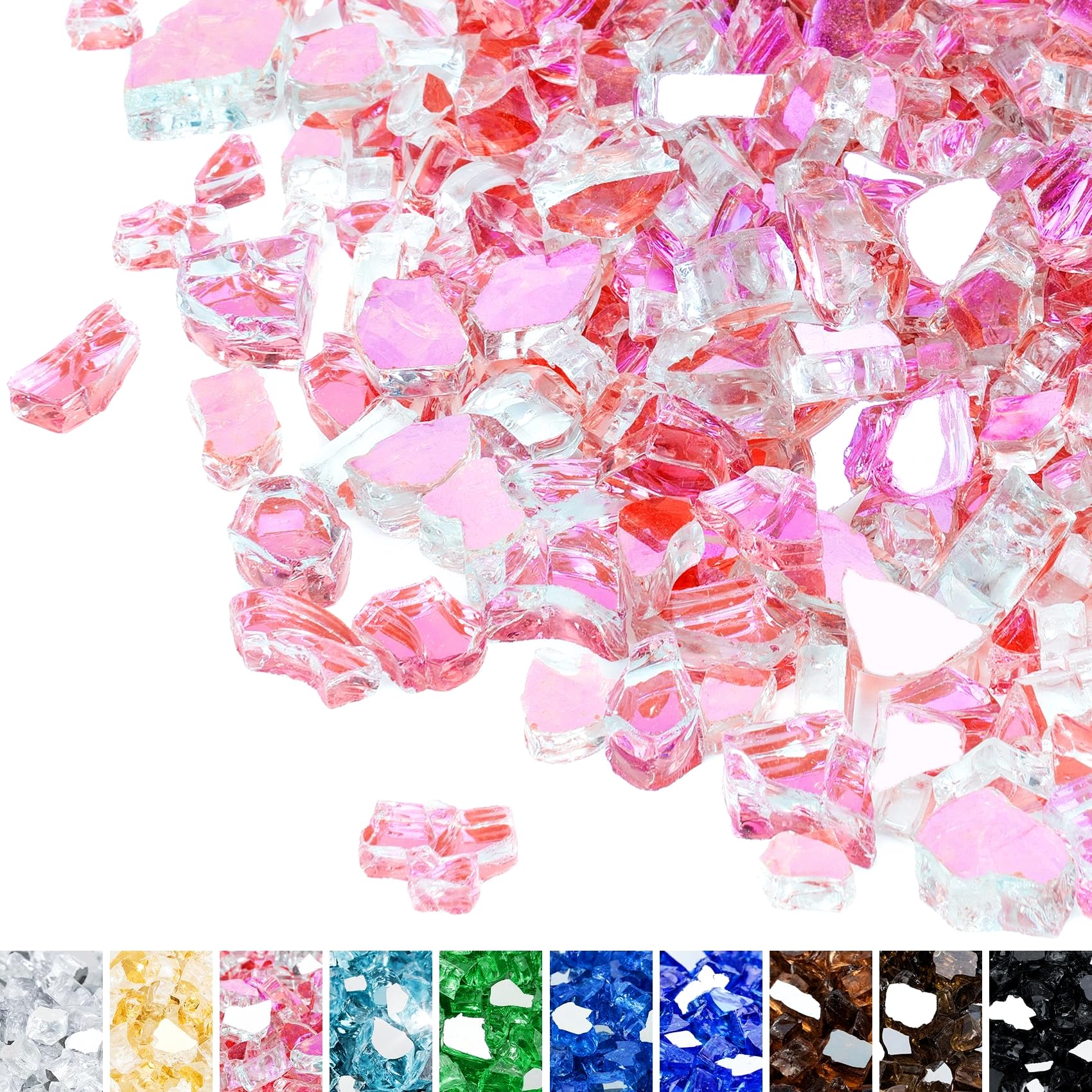 Mr. Fireglass frente del empaque mostrando color rose gold y cantidad
