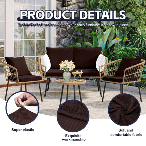 MRGSDL funda colocada en cojín de terraza mejora el confort y estilo