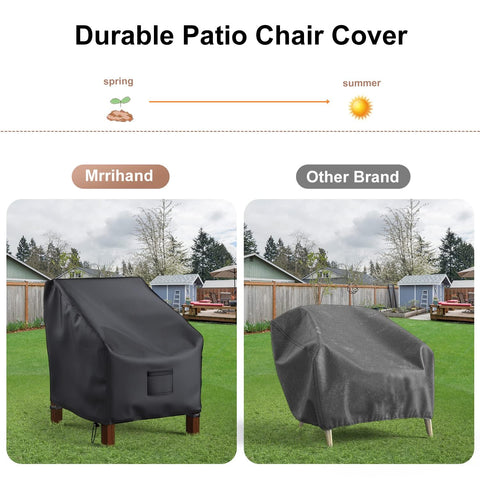Mrrihand funda colocada en sillón lounge protegiendo del polvo