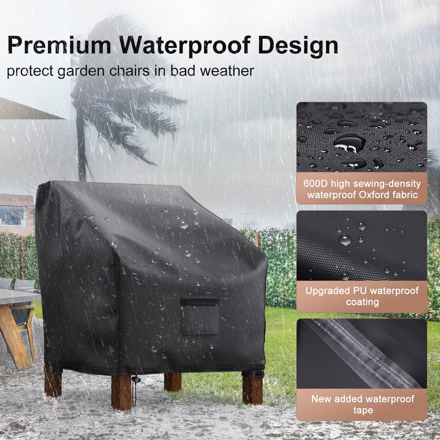 Mrrihand tejido impermeable que repele agua y facilita limpieza