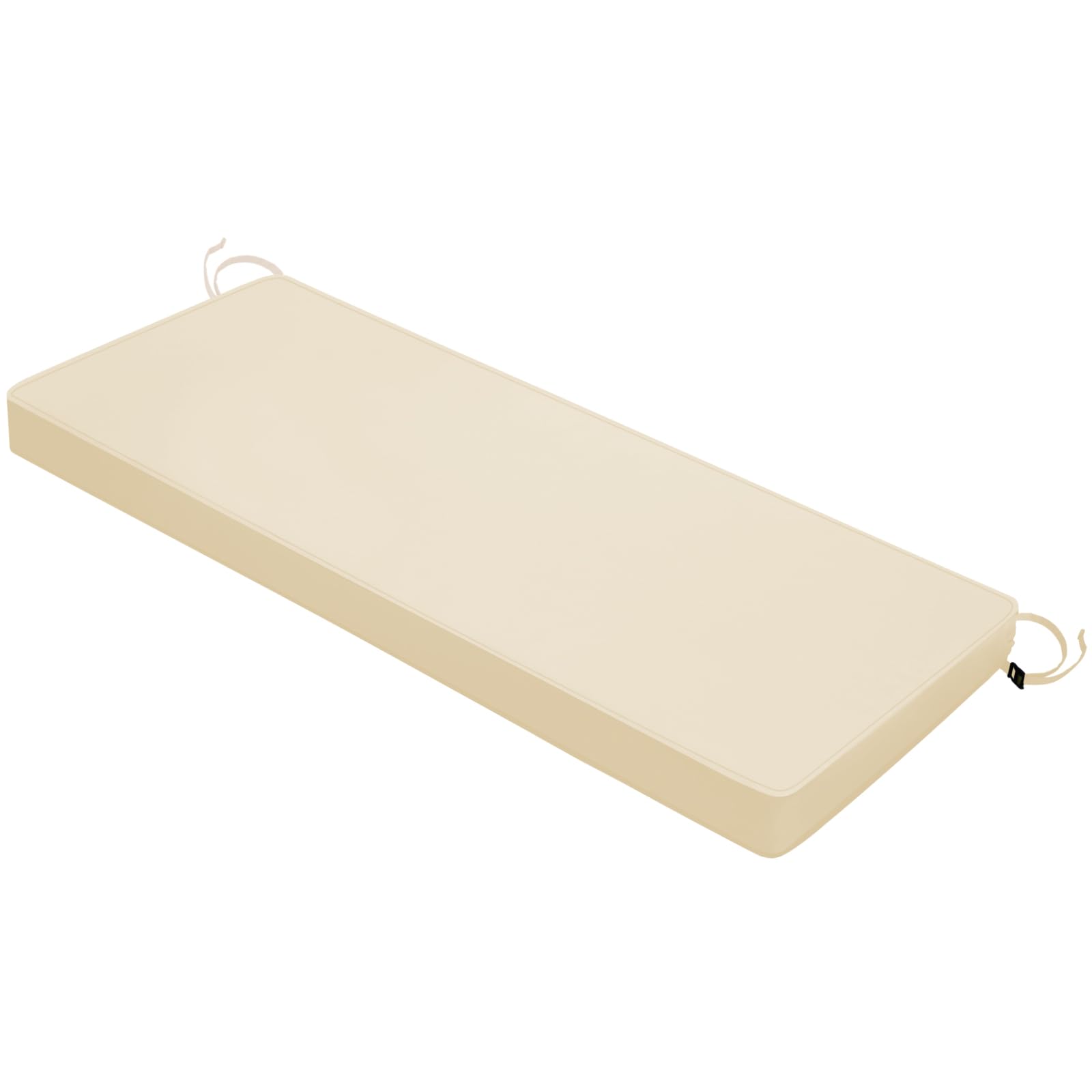 Mrsenloi cojín banco frontal beige mostrando ajuste y estética