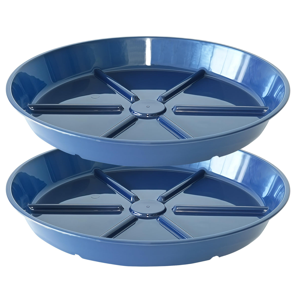 MSKIAUO plato frontal azul mostrando diseño y protección de superficie