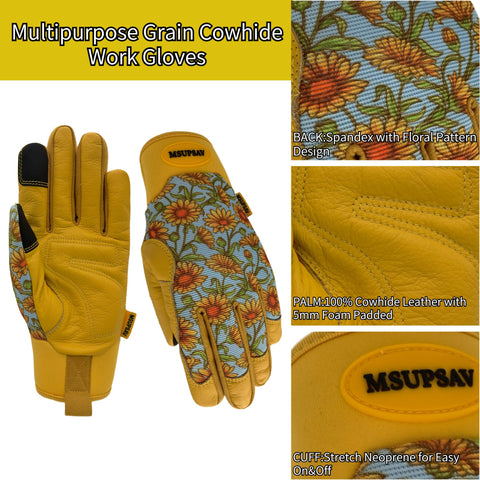 MSUPSAV guantes junto a regla para comparar tamaño, elección de talla clara