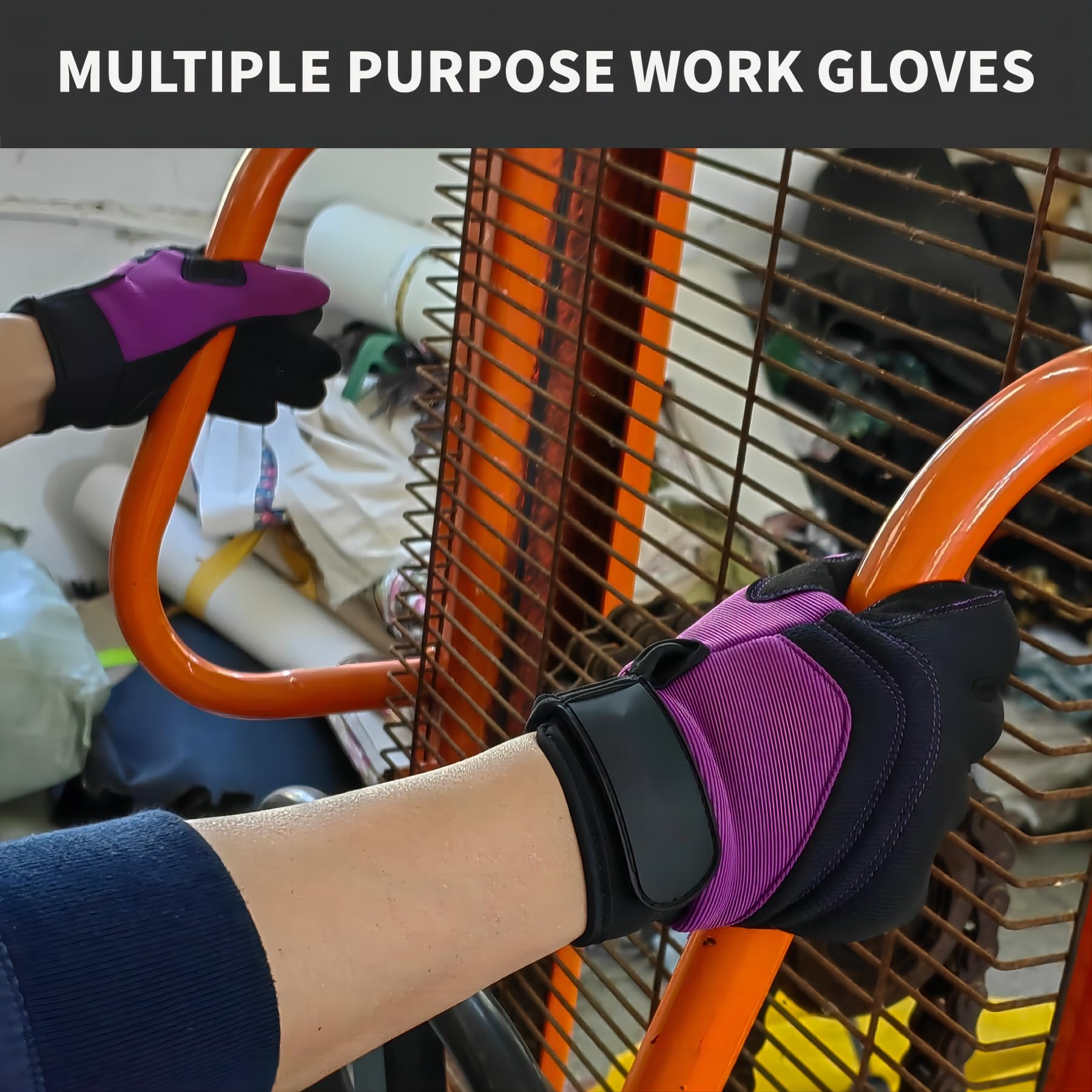 MSUPSAV guantes en uso podando una rama mostrando agarre y protección útil