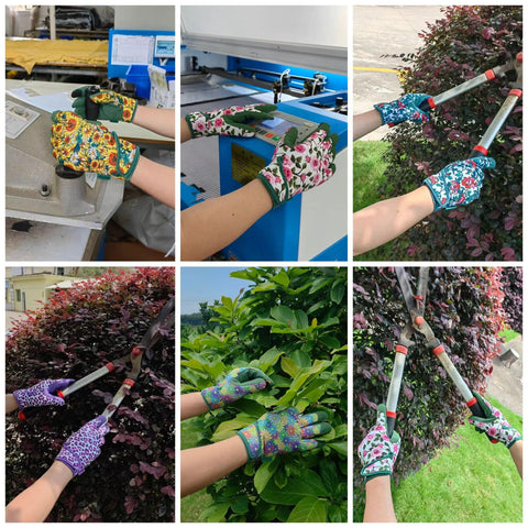 MSUPSAV guantes en uso durante jardinería ofreciendo protección y tacto
