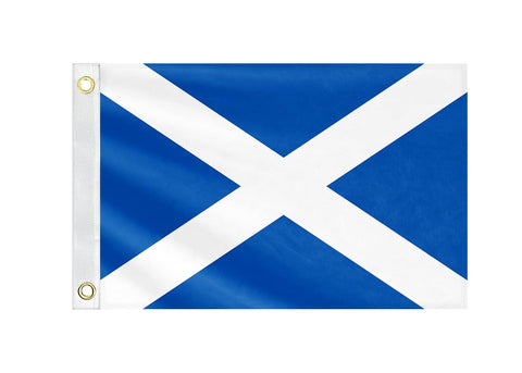 MTTUOU bandera Escocia frontal muestra colores vivos y visibilidad