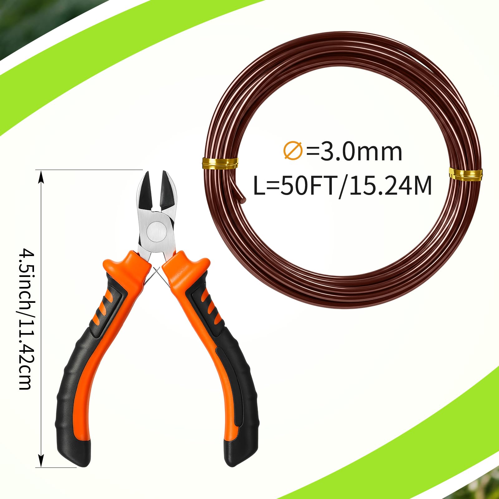 Mudder primer plano del alambre enrollado marrón, textura flexible y resistente