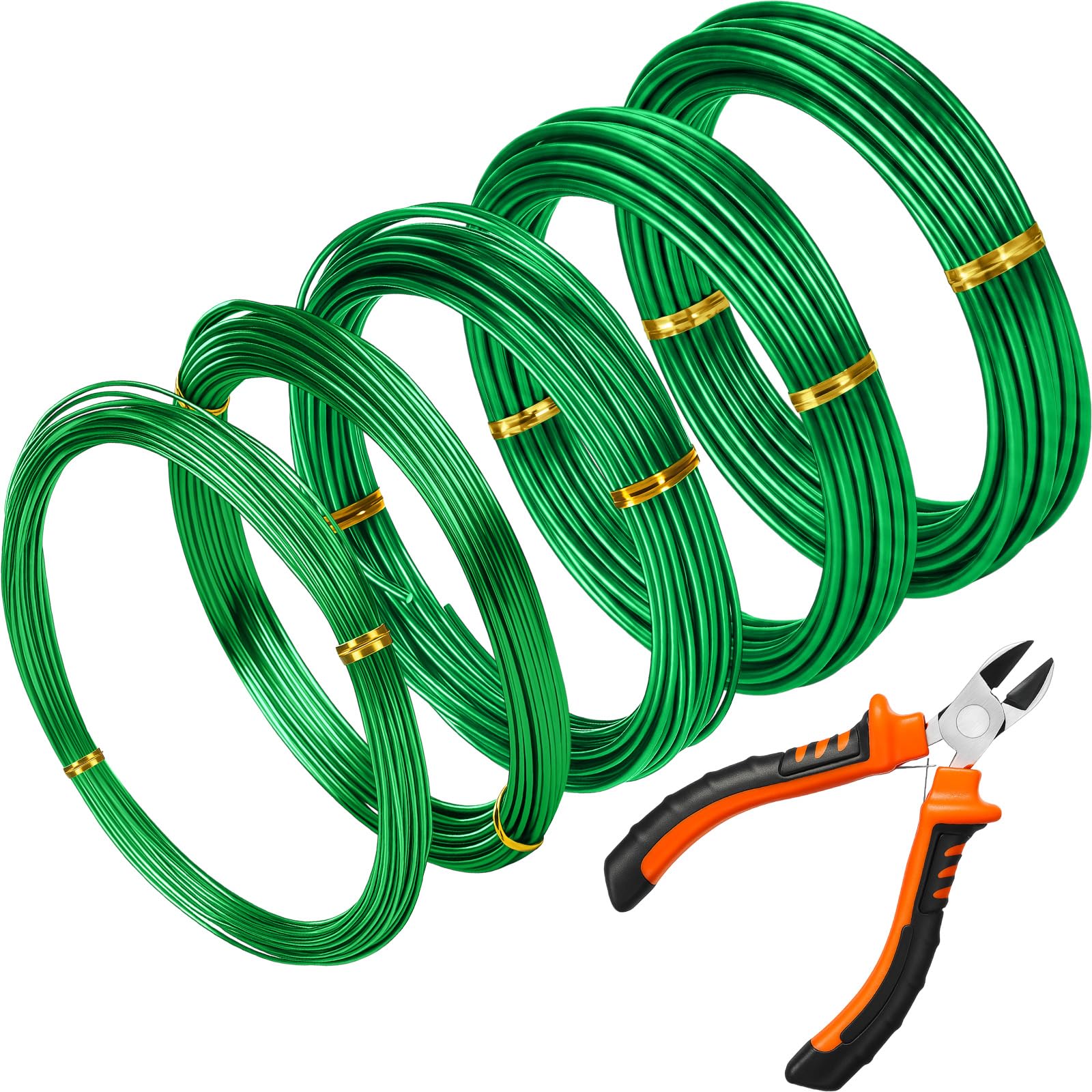 Mudder kit frontal con rollos verdes y cortador, solución lista para alambrar