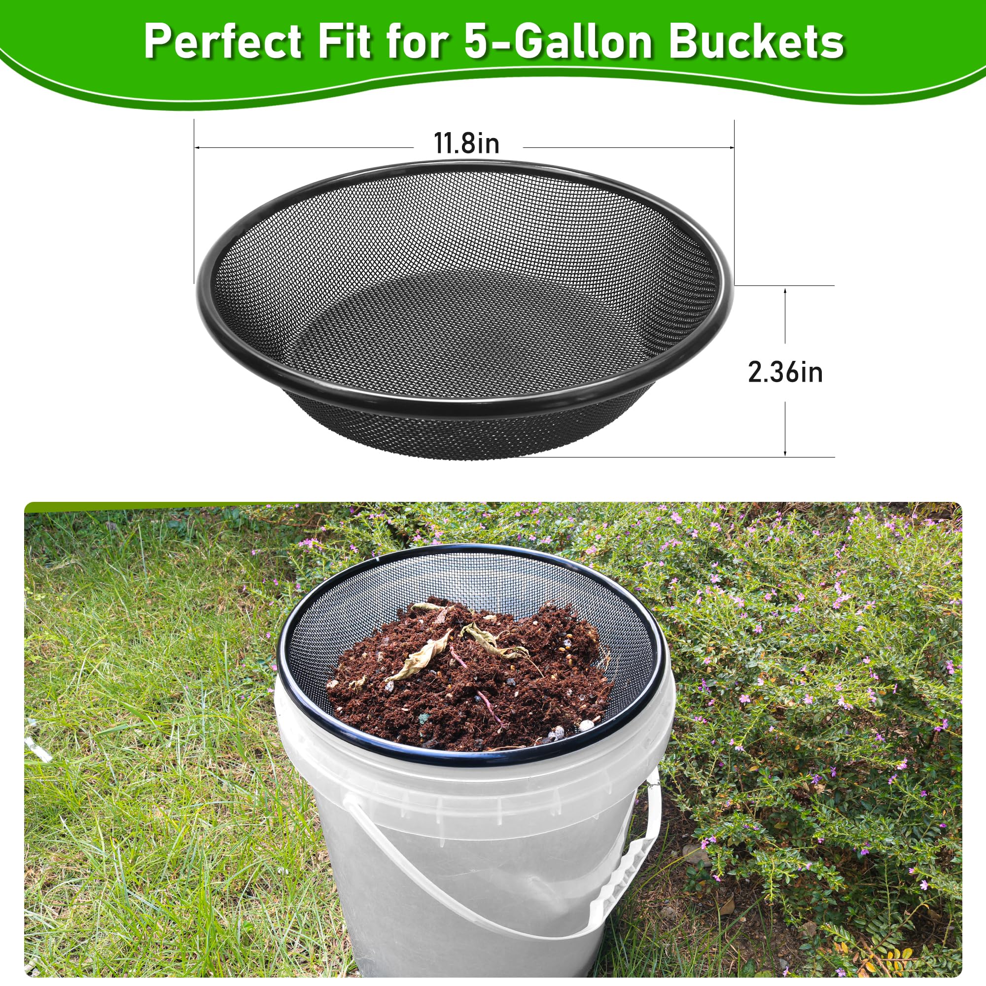 Mulctun criba en uso filtrando compost para mezcla limpia