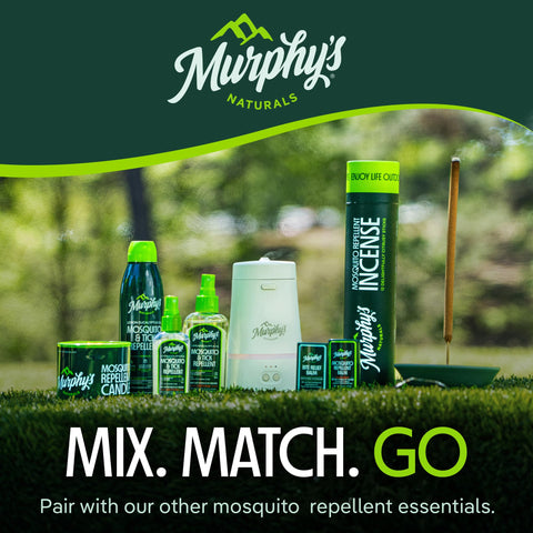 Murphy's Naturals varias varillas en soporte demostrando uso seguro y ordenado