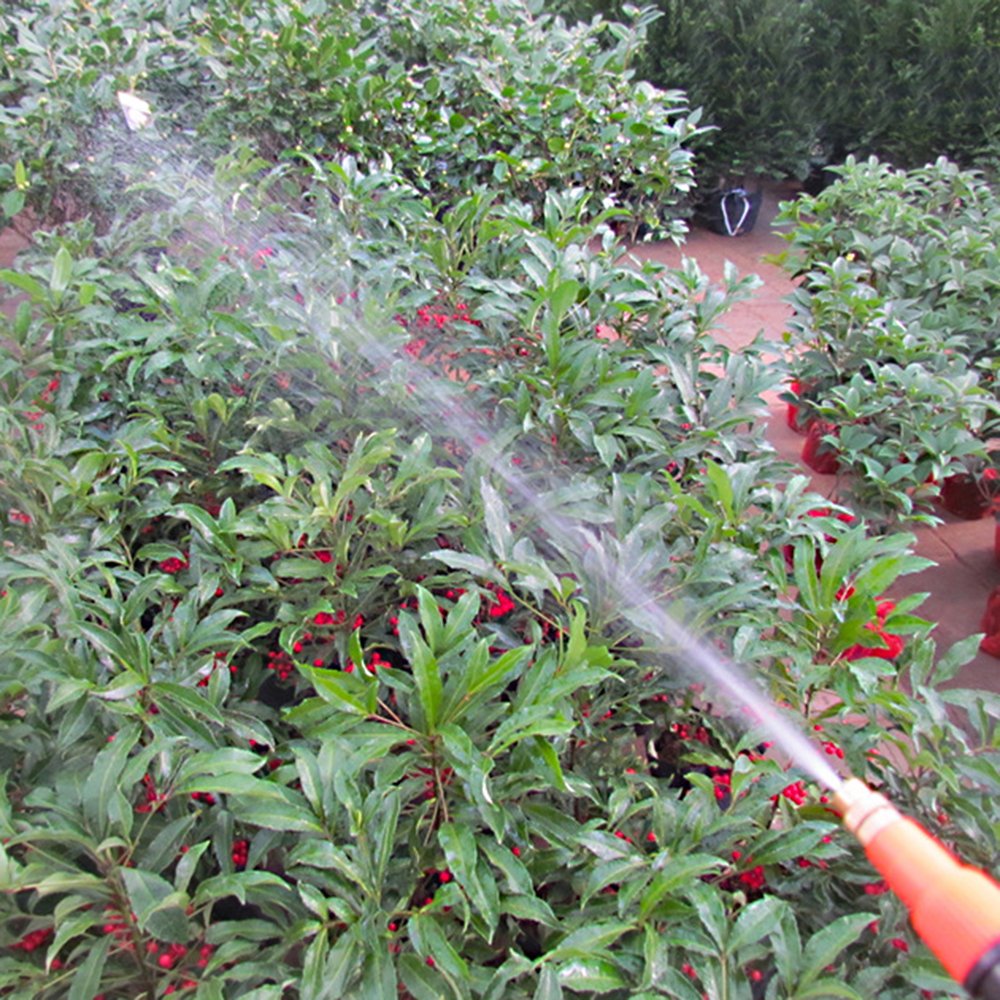 MyLifeUNIT pulverizador en uso regando plantas ofreciendo pulverización uniforme