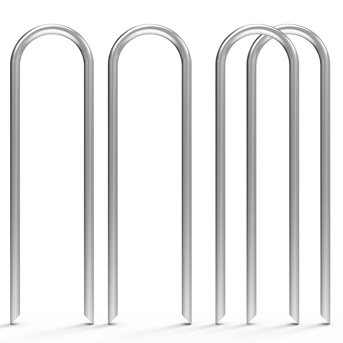 MySit estacas U 6" paquete frontal muestra 150 unidades duraderas