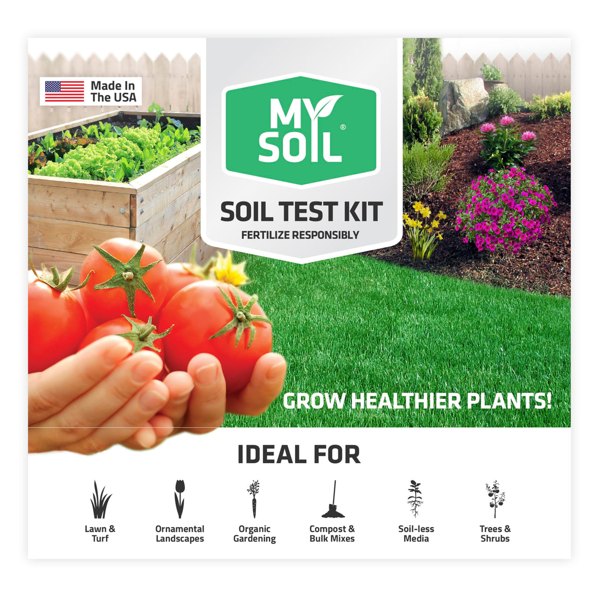 MySoil paquete frontal mostrando contenido y beneficios claros