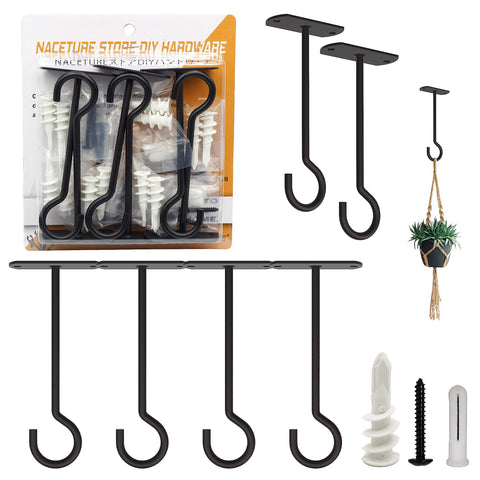 NACETURE empaque frontal con 6 ganchos resistentes ideal para macetas