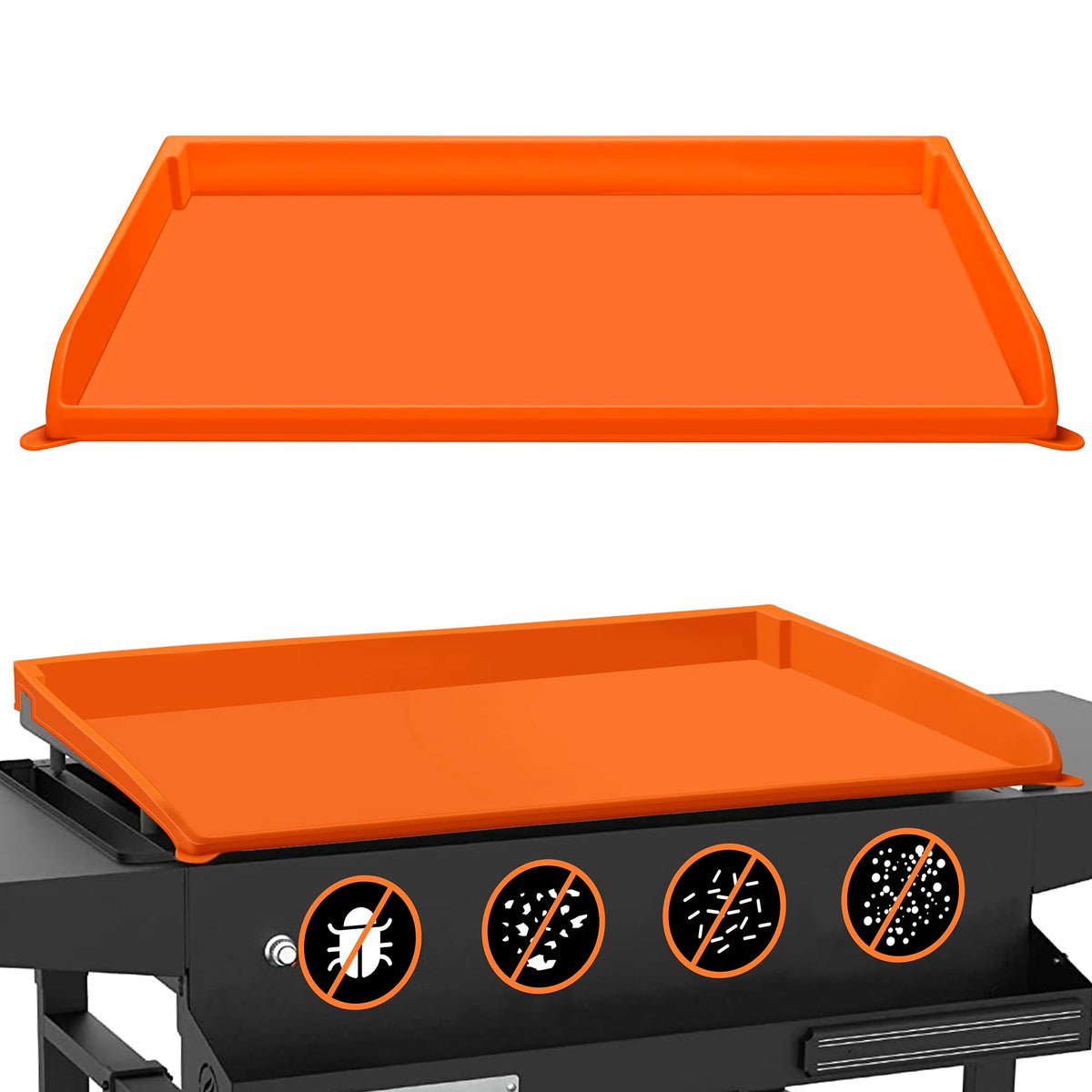 NancyL vista frontal de la funda protegiendo la plancha con ajuste perfecto