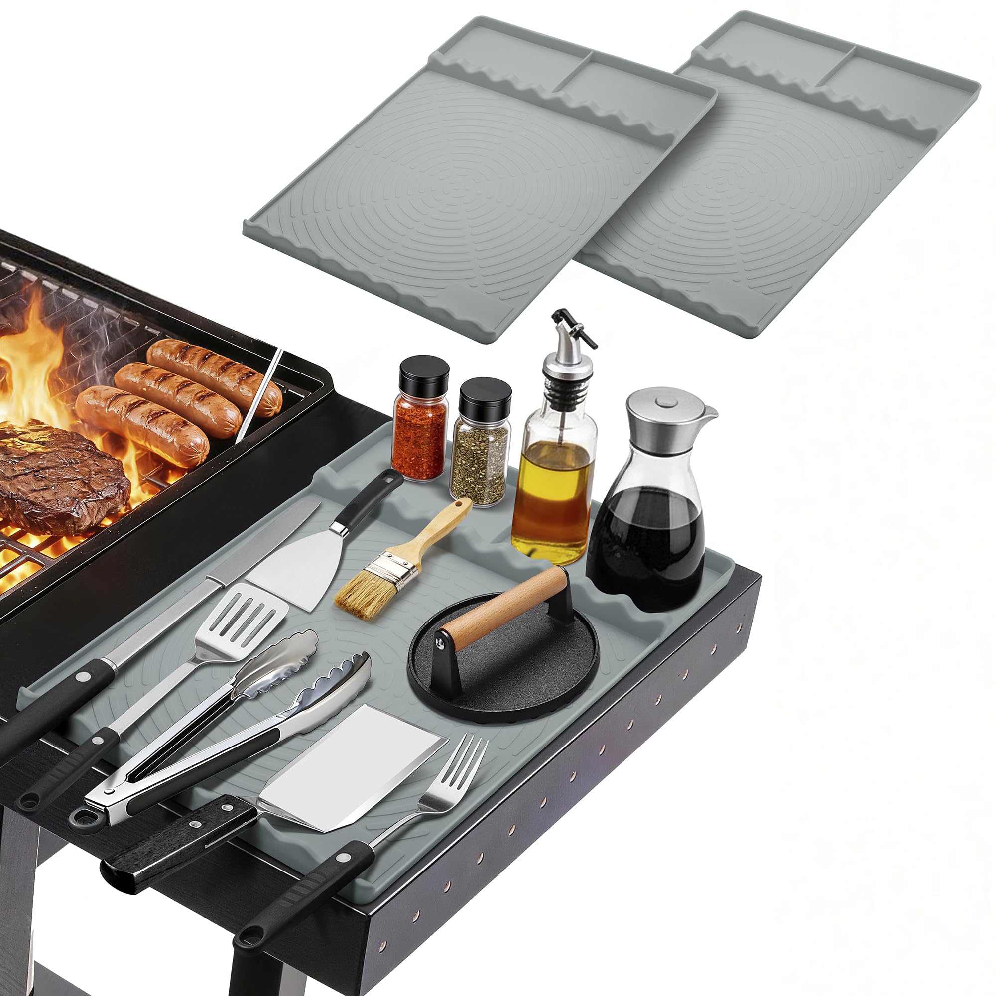 NancyL tapete frontal con paquete mostrando medidas y ventaja organizativa