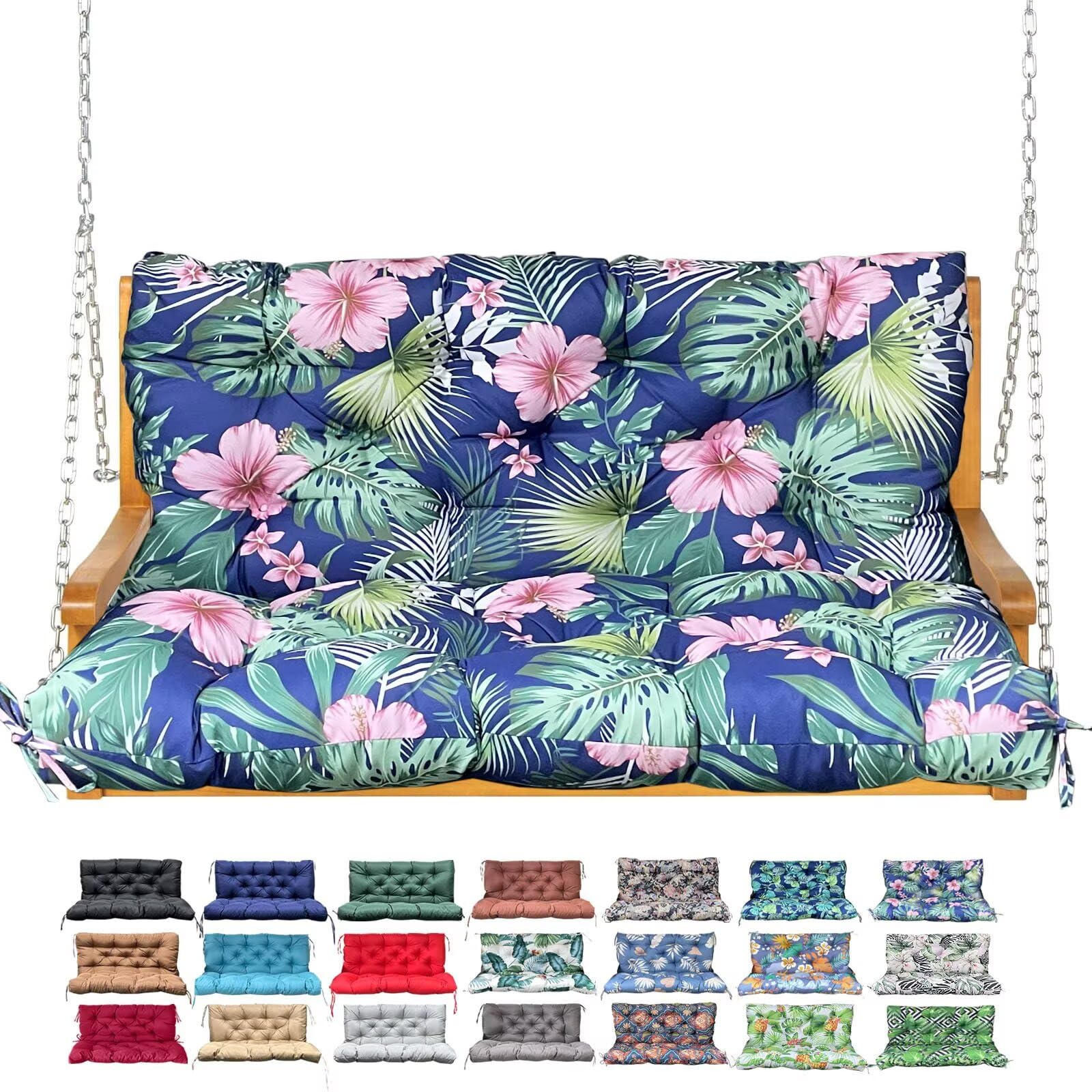 NANGELRN cojín frontal tropical floral mostrando diseño y color duradero