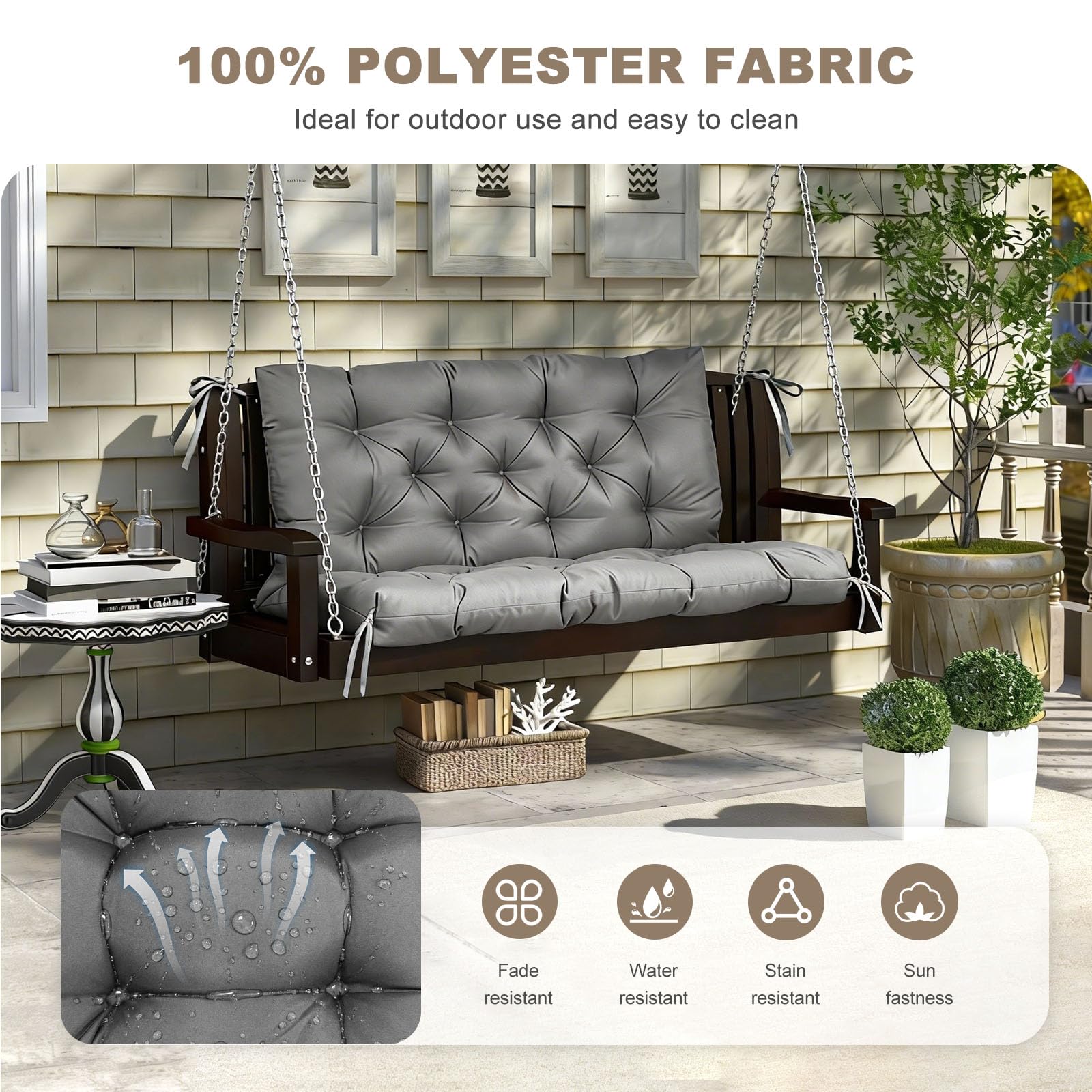 NANGELRN textura de poliéster impermeable, protección contra manchas