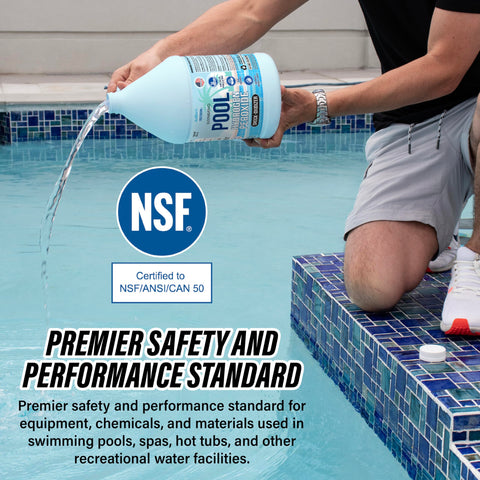 Nature's Freedom etiqueta con certificación NSF para confianza y cumplimiento