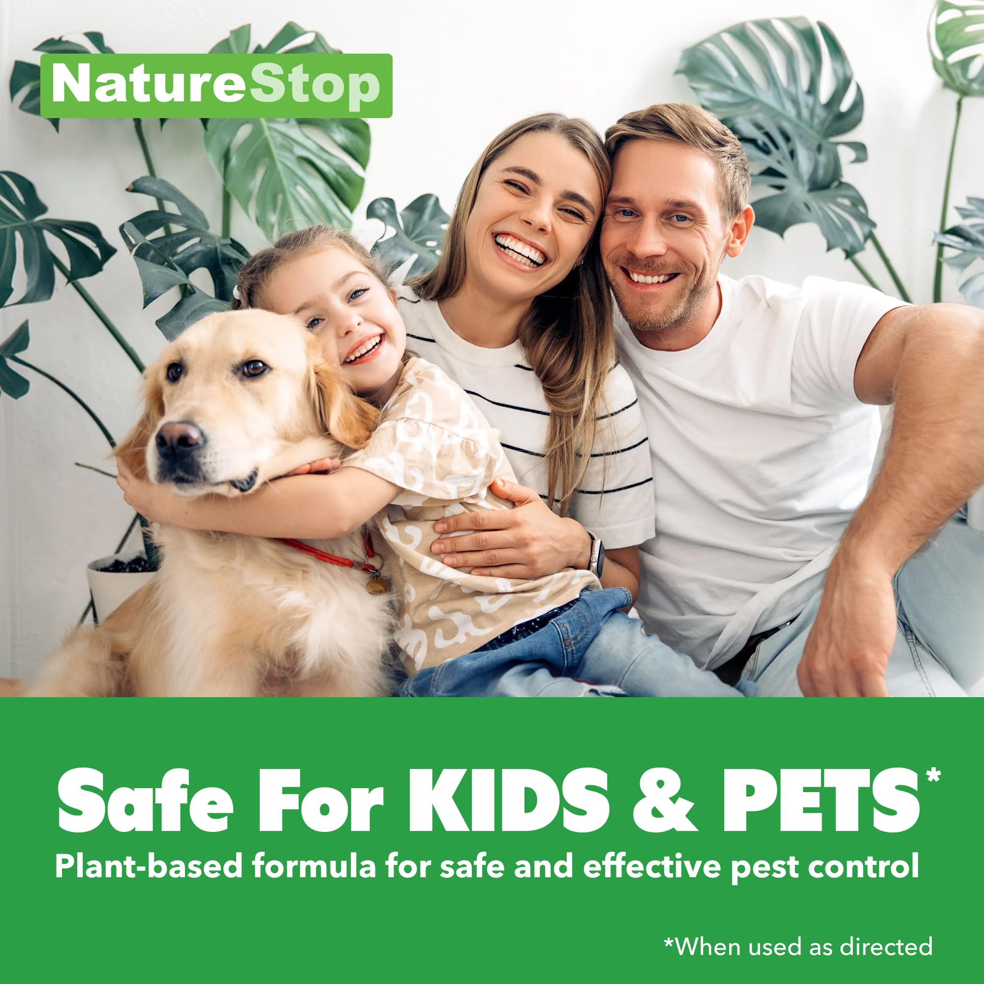 NatureStop aplicación en patio creando barrera protectora