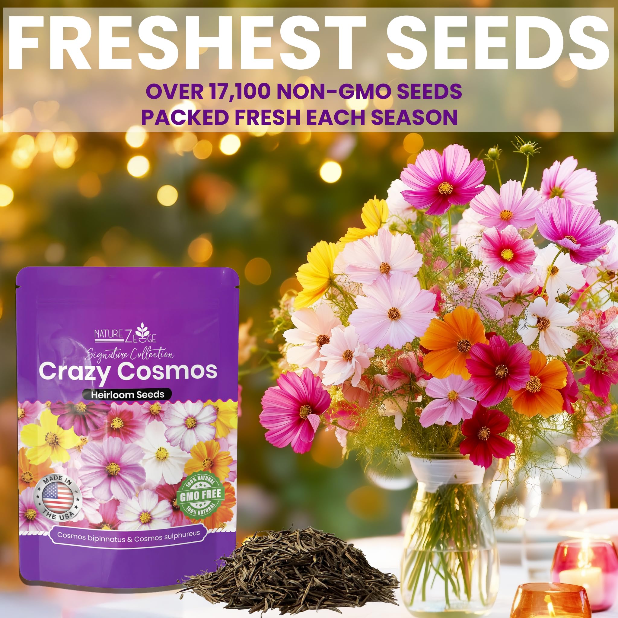 NatureZ Edge ramo de flores cortadas demostrando colores vibrantes para arreglos