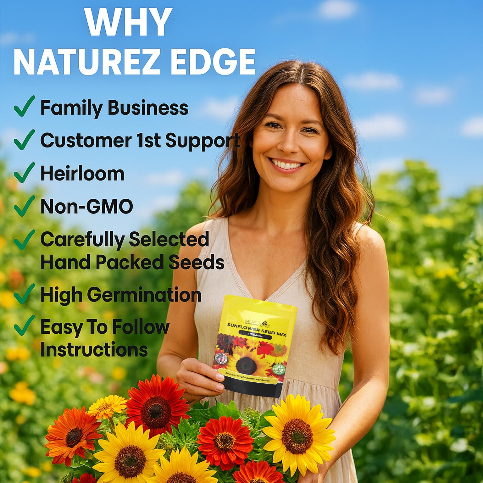 NatureZ Edge semillero con brotes para ilustrar rápida germinación