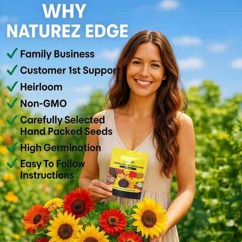 NatureZ Edge semillero con brotes para ilustrar rápida germinación