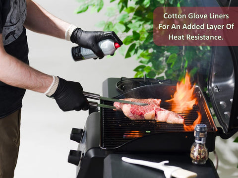 Nechtik en uso en parrilla sujetando pinzas con mejor agarre y control