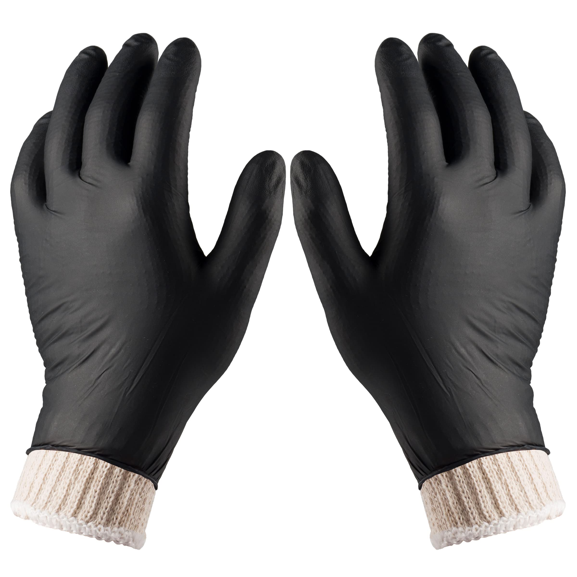 Nechtik guantes frente mostrando paquete y cantidad para protección segura