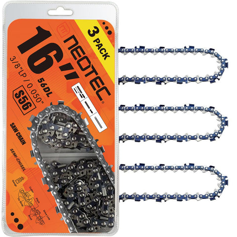 NEO-TEC paquete frontal mostrando las tres cadenas y beneficios de stock inmediato
