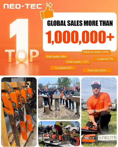 NEO-TEC las tres cadenas desplegadas ilustrando el contenido del paquete
