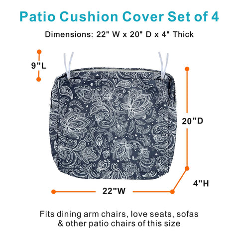 NettyPro funda colocada en silla de patio, aspecto renovado