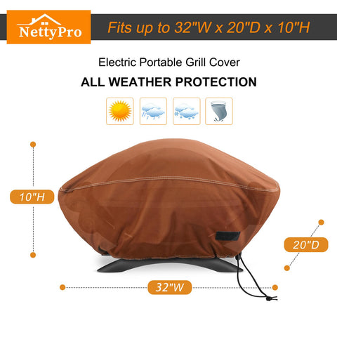 NettyPro funda junto a una parrilla para comparar dimensiones exactas
