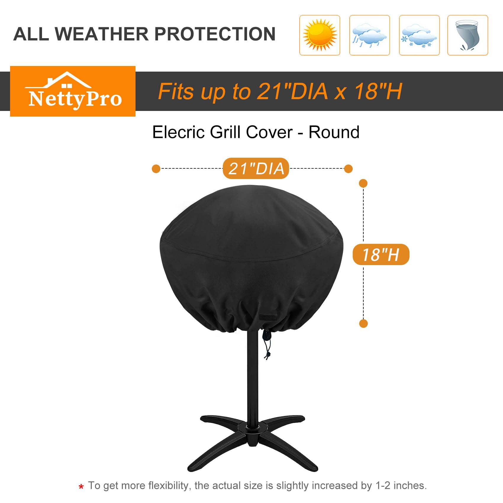 NettyPro etiqueta y doble costura que refuerzan la durabilidad