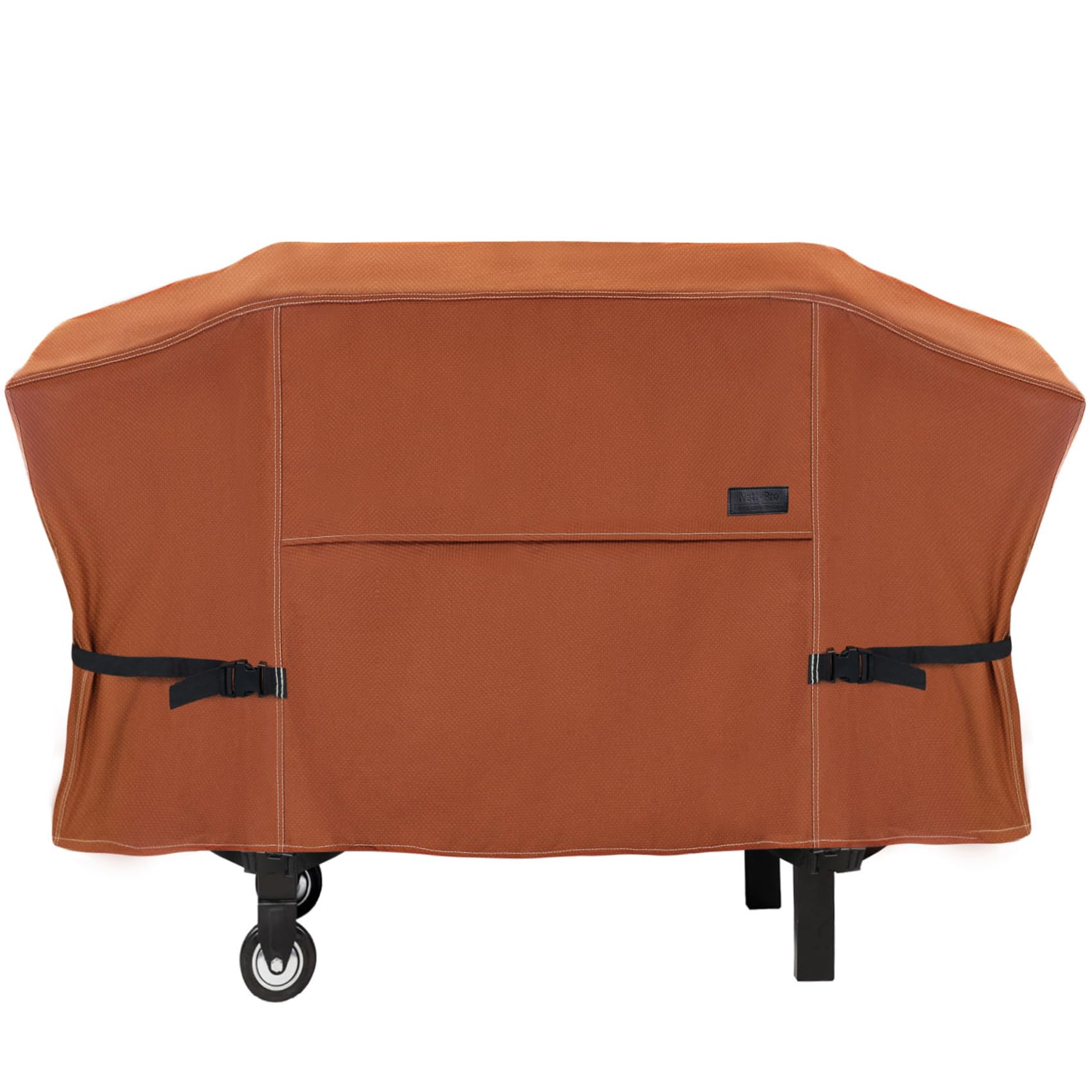 NettyPro vista frontal de la funda protegiendo plancha 28" con acabado marrón