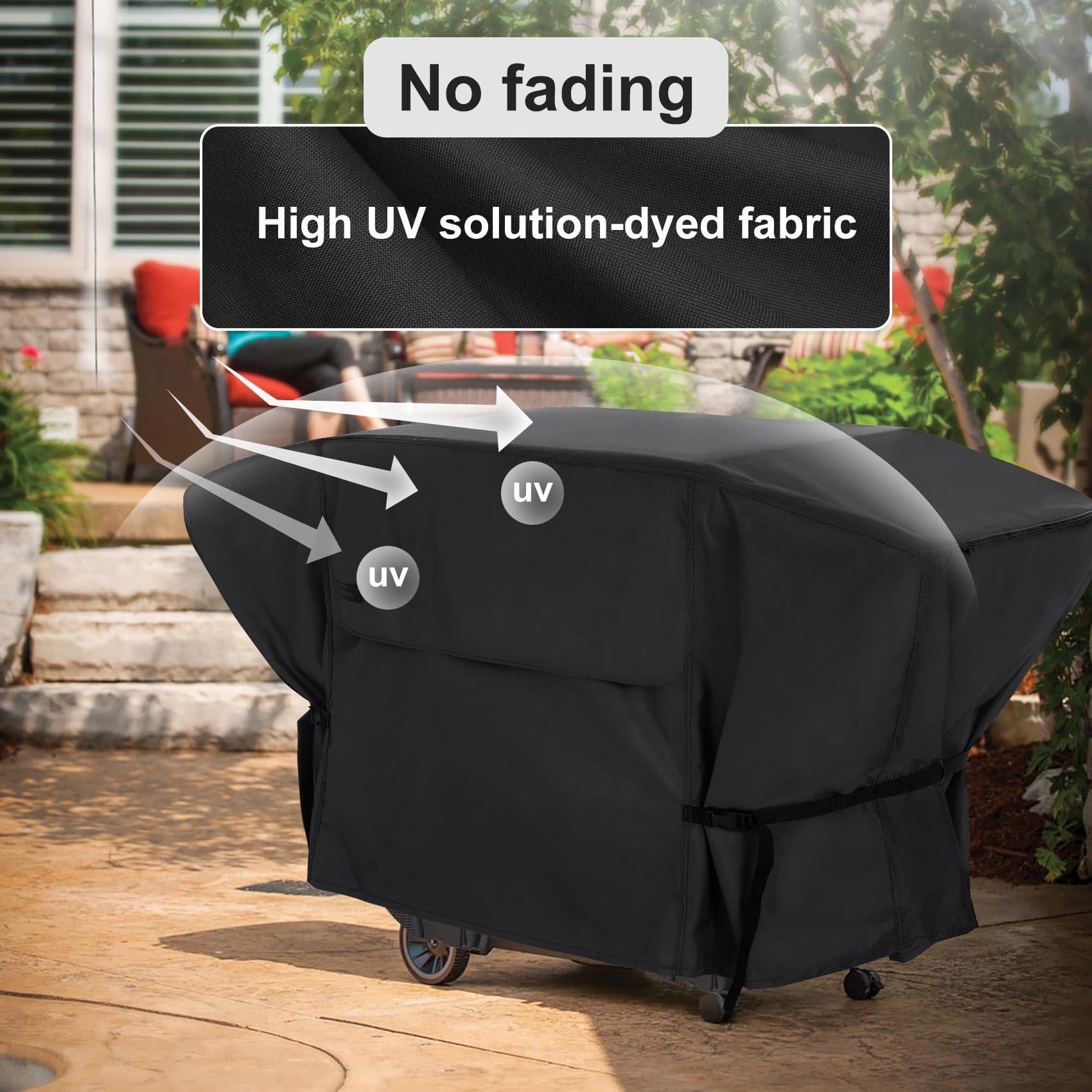 NettyPro correas y hebillas que aseguran la funda en viento