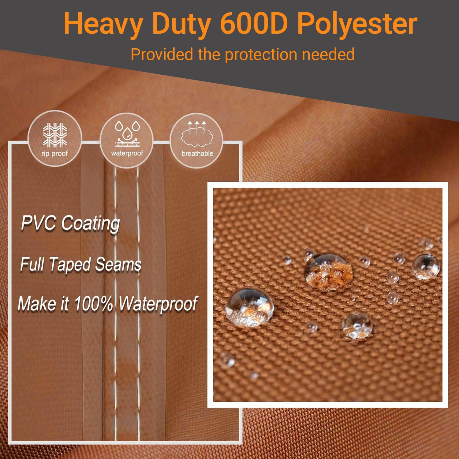 NettyPro textura del material en primer plano, resistente agua y UV