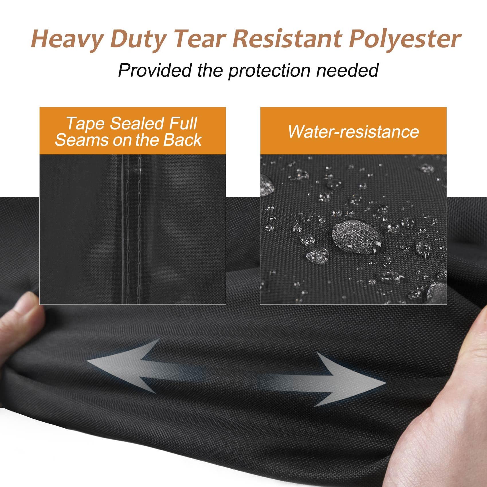 NettyPro primer plano de tejido resistente y costuras reforzadas