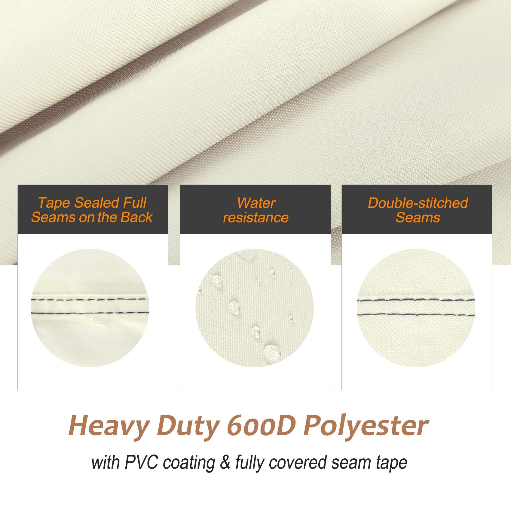 NettyPro primer plano del tejido ripstop, durabilidad reforzada